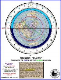 North Pole Map Spring Equinox