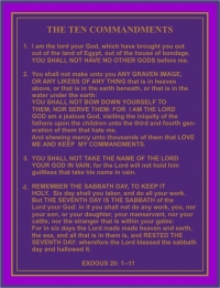 The  10 Commandments  1 -- 4.